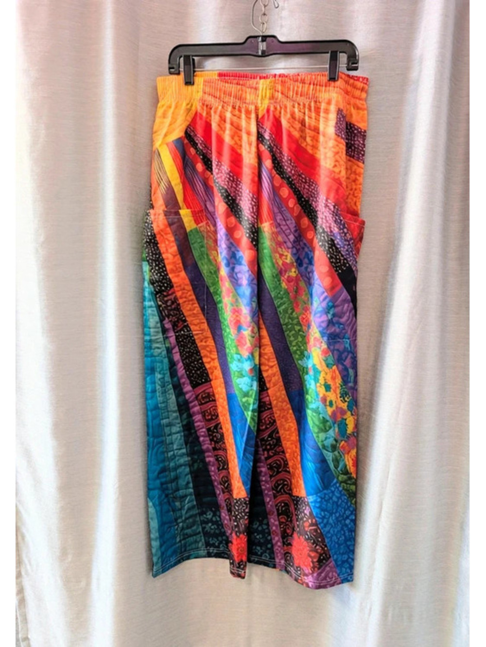 Rainbow Lounge Pants with Pockets L